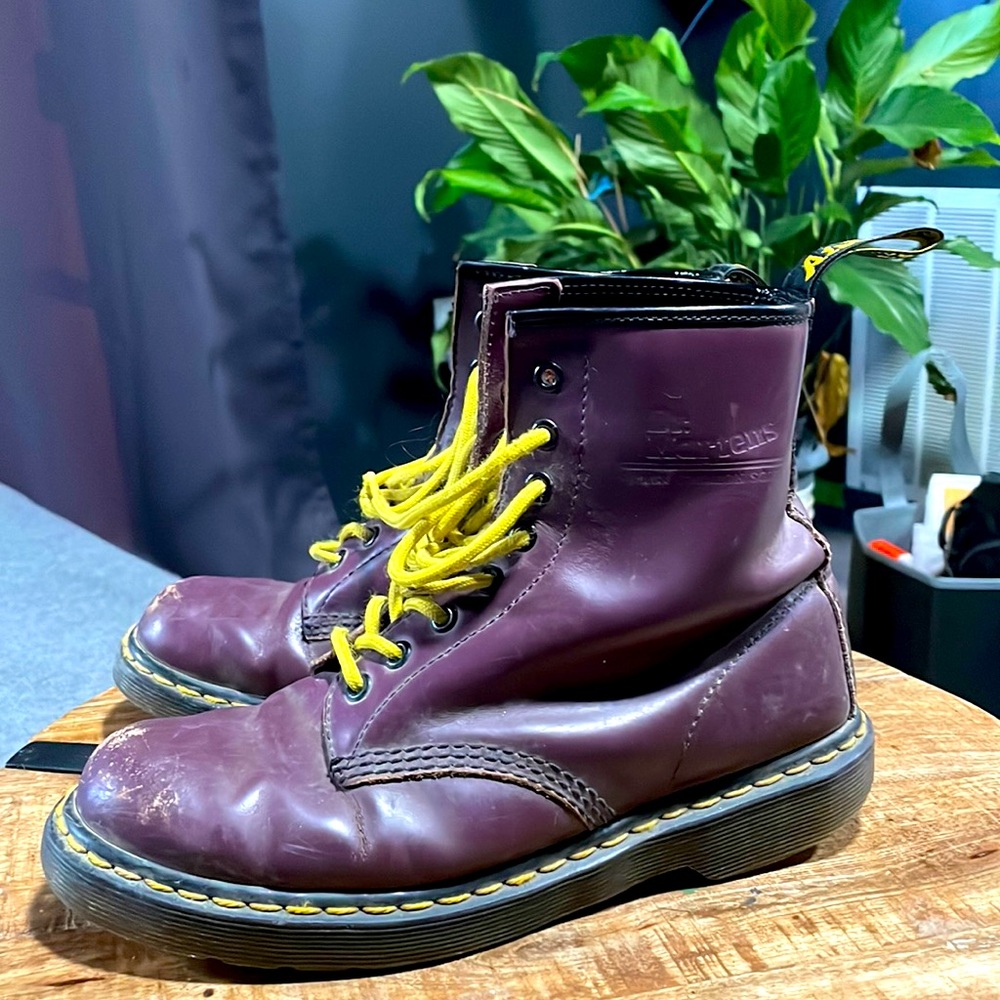 Vintage dark purple Doc Martens